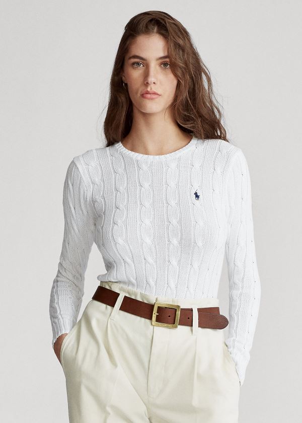 Suéter Polo Ralph Lauren Cable-Knit Algodão Mulher 28051-VRFD